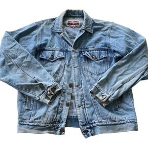 Vintage 80’s Britannia Oversized Denim Jean Jacket Size Large